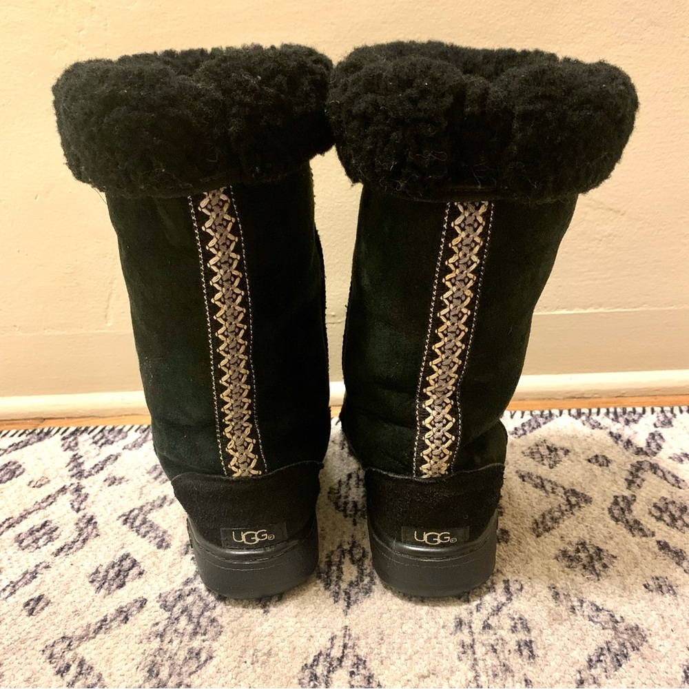 Black Tall Ugg Boots Ladies Size 8